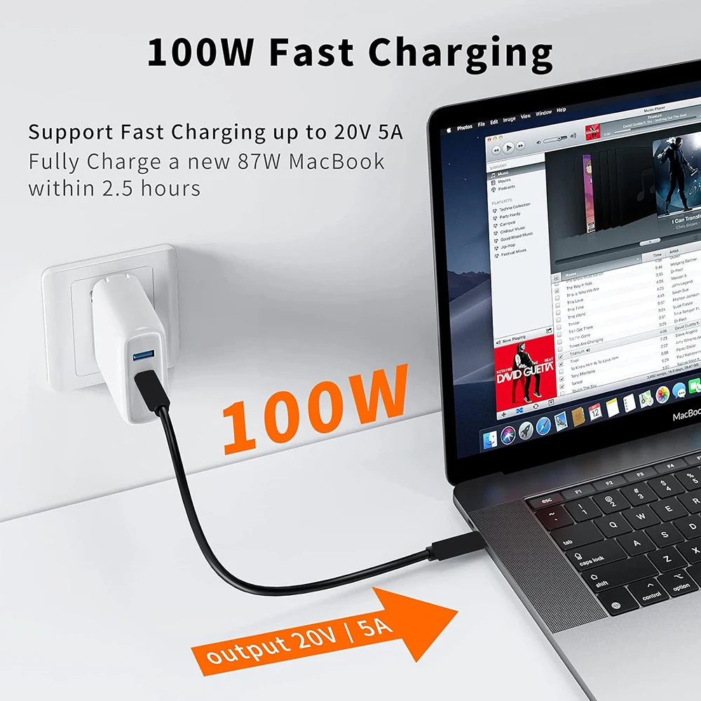 Cable USB-C 10Gbps Gen2 ultracorto con vídeo para SSD y Mac - imagen 4