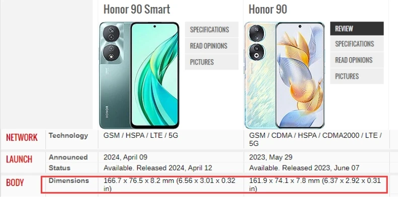 Protector de pantalla aplicado sobre Honor 90 Smart mostrando bordes redondeados