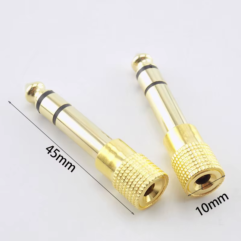 Adaptador Jack 6,35 a 3,5 mm Macho/Hembra para Micrófonos y Auriculares - imagen 4