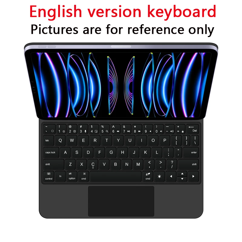 Funda con teclado y retroiluminación