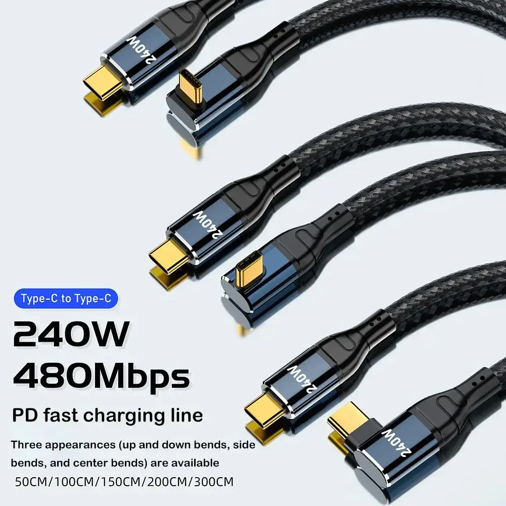 Cable trenzado USB-C con carcasa de aluminio