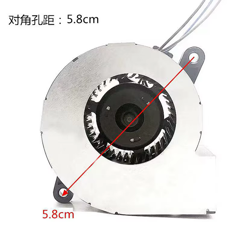 Detalle del rotor del ventilador