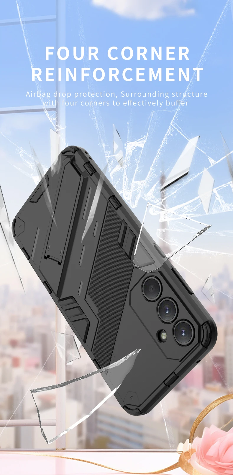 Vista trasera mostrando patrón Armor protector