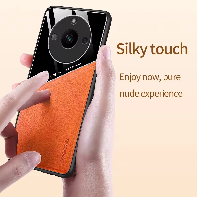 Funda de cuero Realme 11 5G con imán para soporte de coche - imagen 2