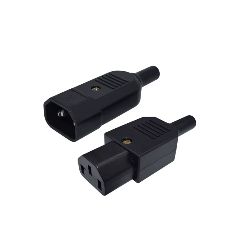 Conector IEC C13/C14 SanCableCord — vista lateral
