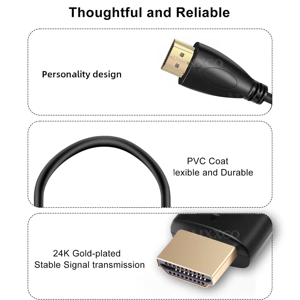 Conexiones HDMI dorado