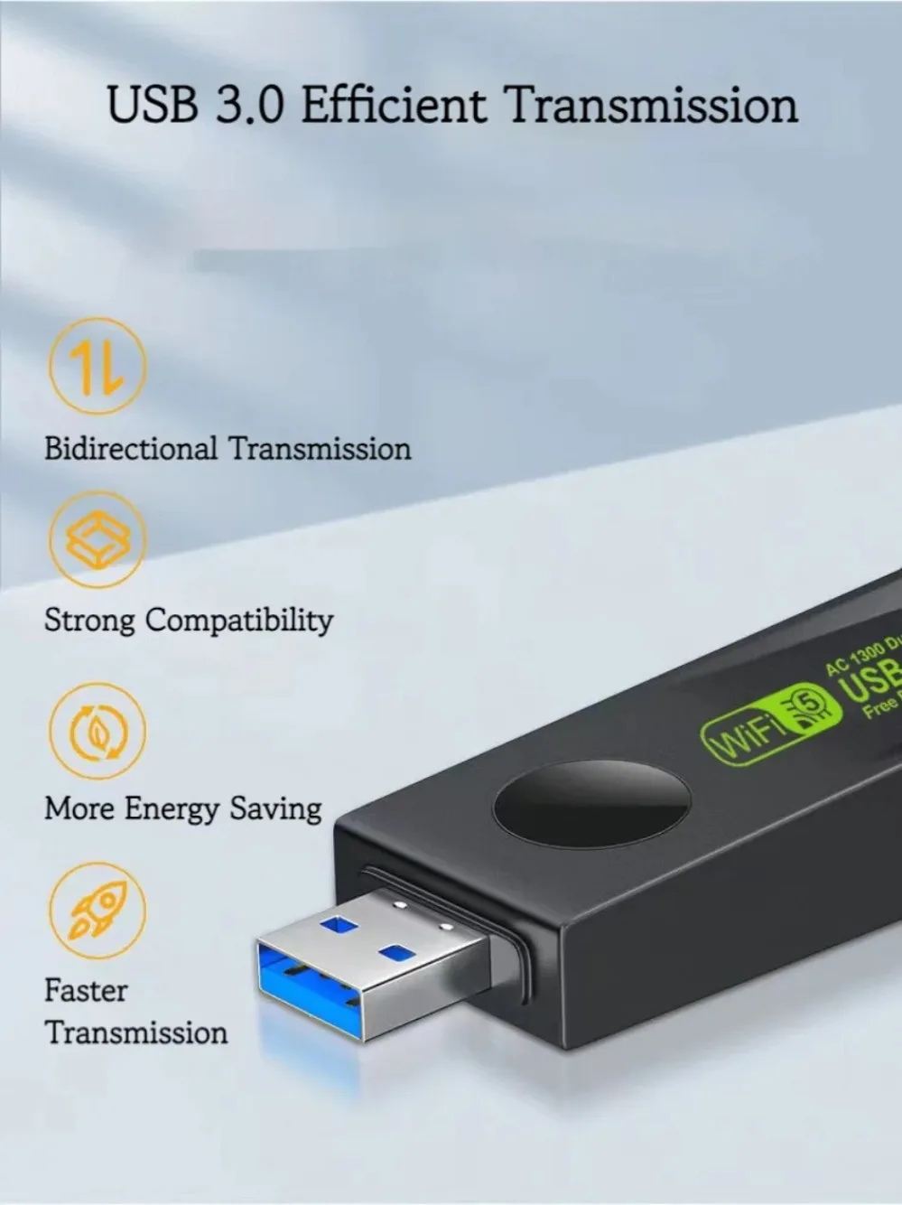 Receptor USB con LED indicador