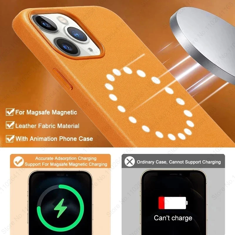 Funda Cuero iPhone 15 Pro Max MagSafe Oficial Animada - imagen 2