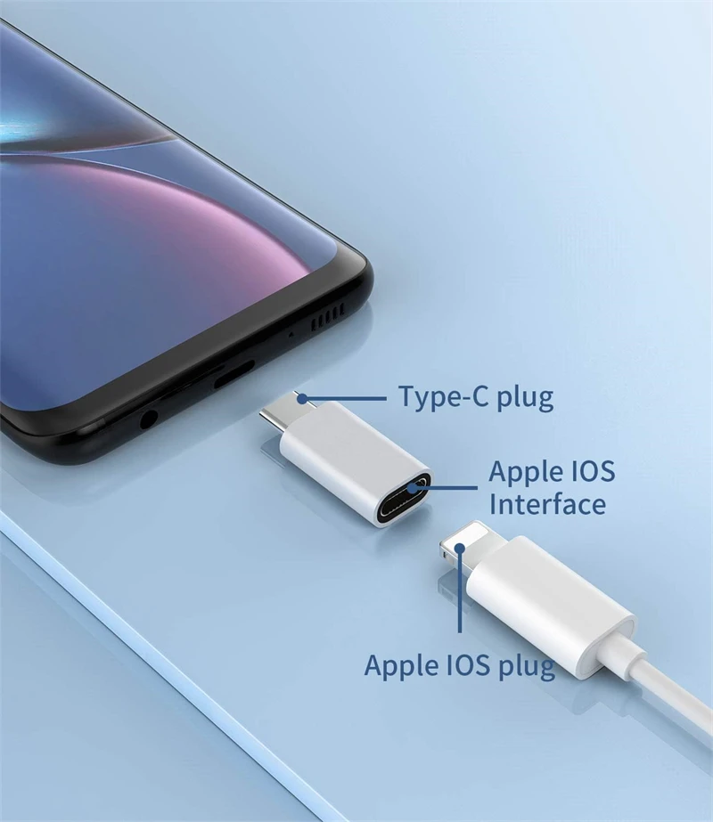 Adaptador Metal Lightning a USB-C - Carga y Datos - imagen 2