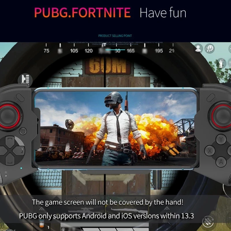 Mando Bluetooth para móvil iPhone y Android con gatillos PUBG - imagen 3