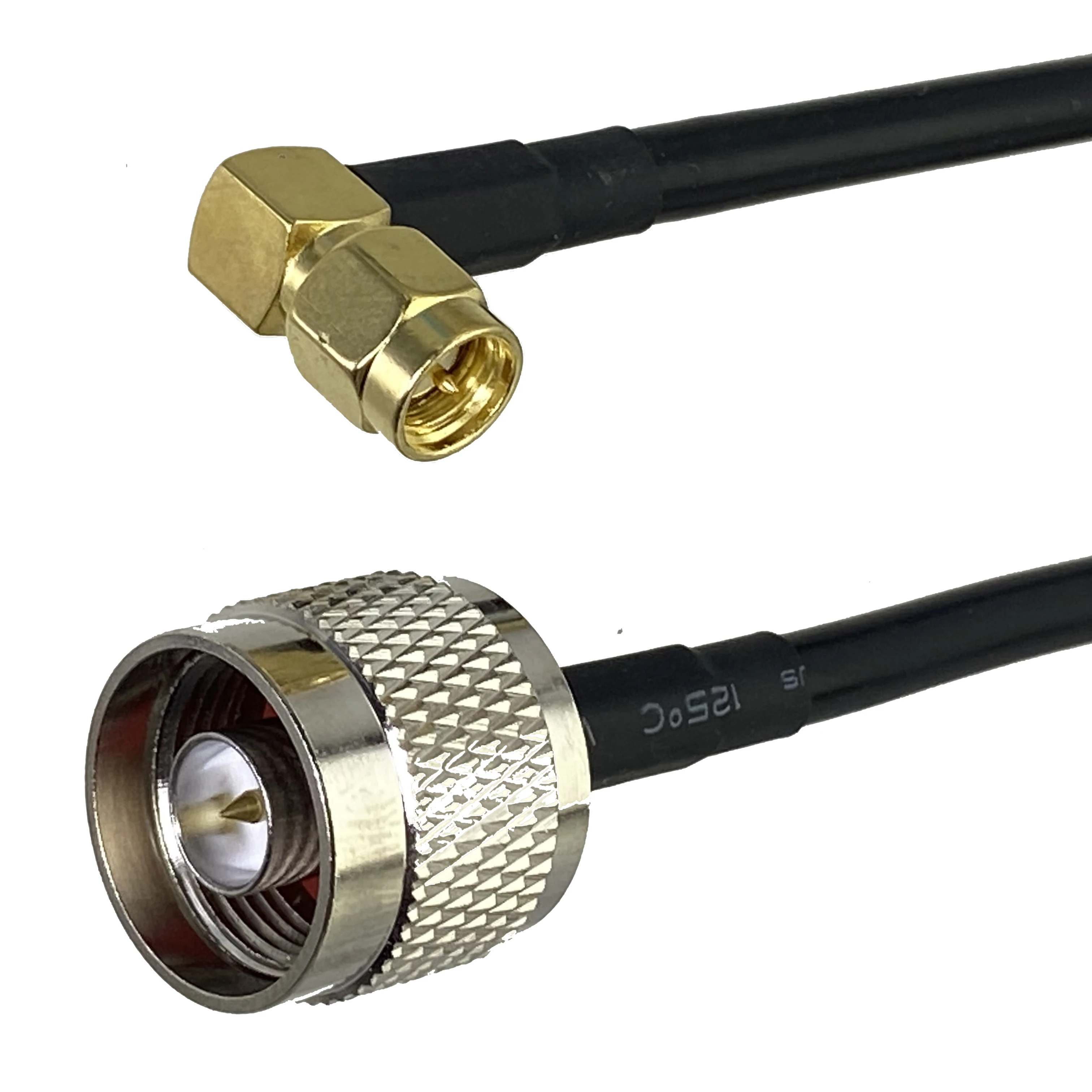 Cable coaxial RG50 con conectores N y BNC