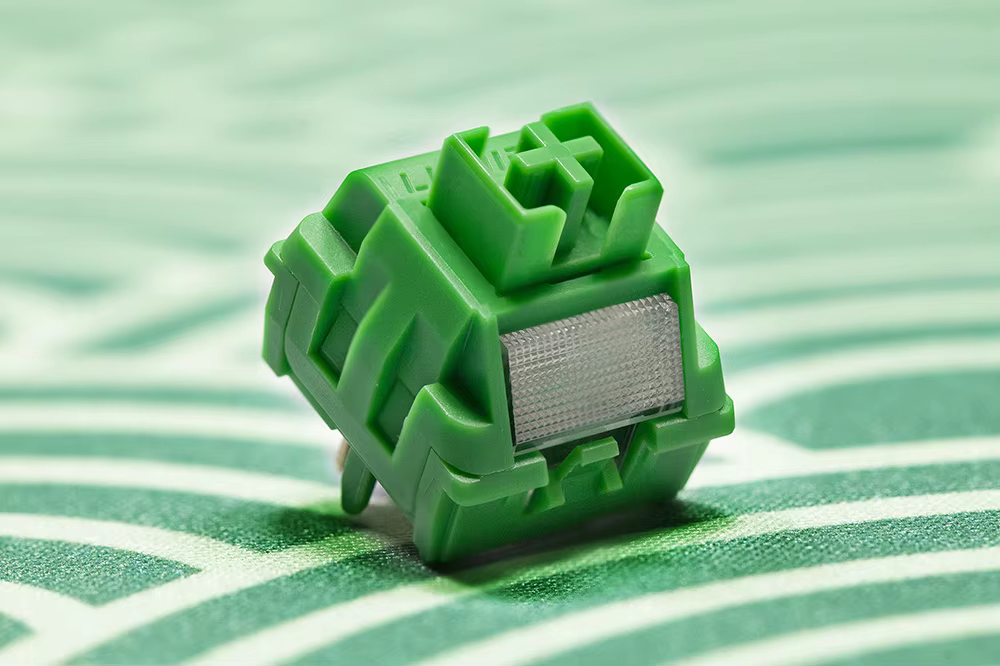 Interruptor XCJZ verde RGB SMD detalle contacto