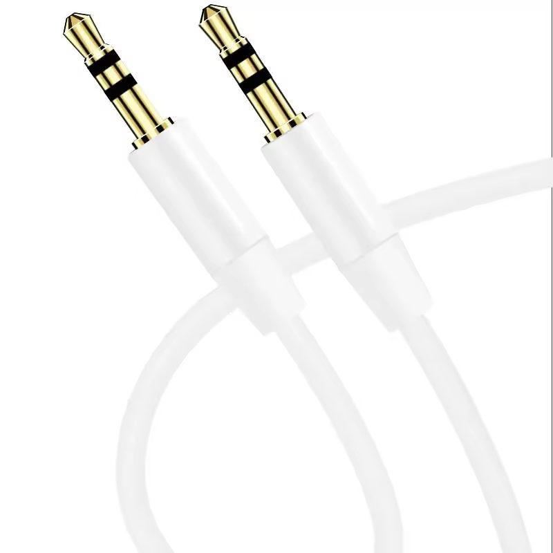 Cable Extensión Jack 3,5mm Macho-Macho Chapado en Oro para Coche - imagen 3