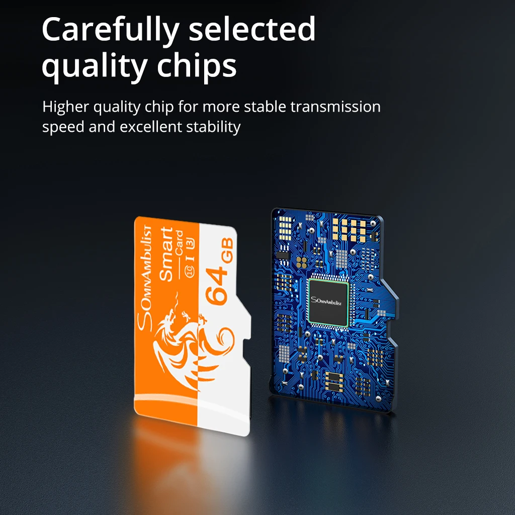 Tarjeta microSD SOMNAMBULIST C10 U3 Alta Velocidad para Dron