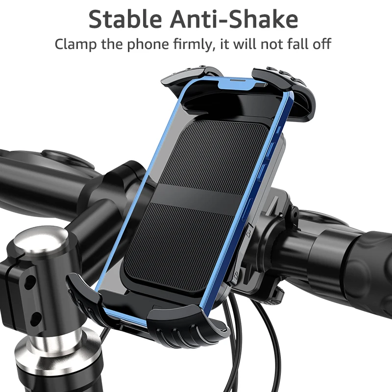 Abrazadera de manillar fuerte compatible con diámetros de 15‑28 mm