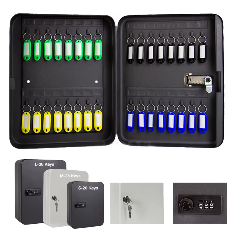 Caja de seguridad para llaves con contraseña, hogar y oficina