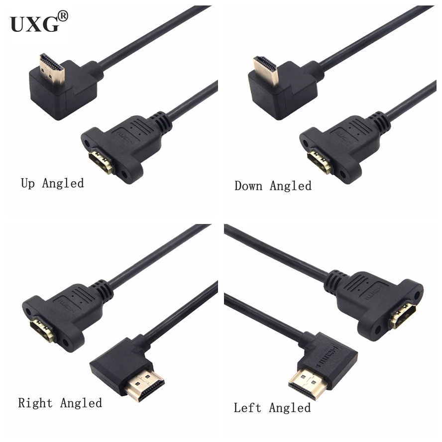 Cable HDMI Extensor Ángulo Recto Macho-Hembra Panel – Conexión Firme - imagen 5