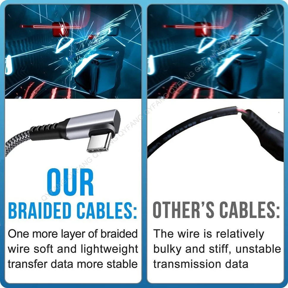 Vista del packaging del cable VR