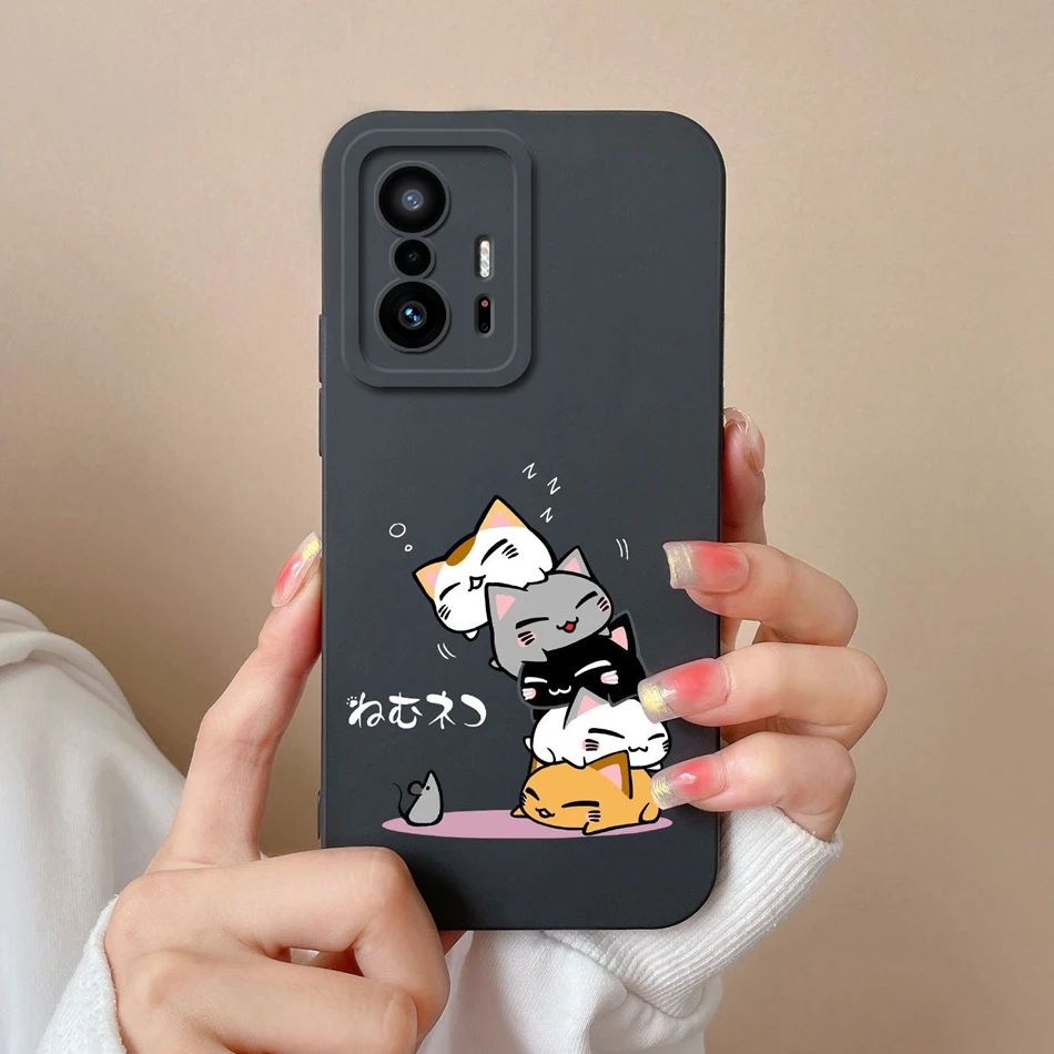 Funda Xiaomi 11T Pro de silicona líquida con diseño anime