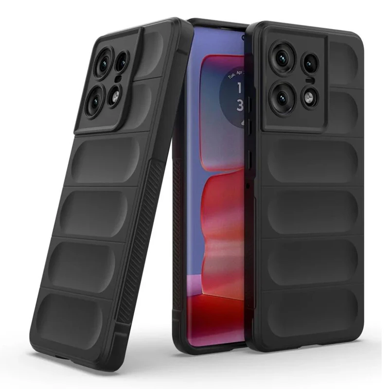 Funda de silicone líquido en color negro con acabado mate