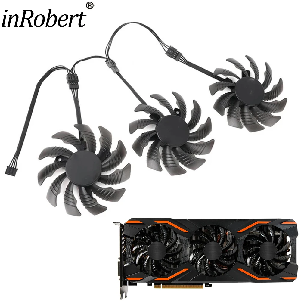 Ventilador AORUS 75mm PLD08010S12H para GTX 1060 a 1080 Ti - imagen 3