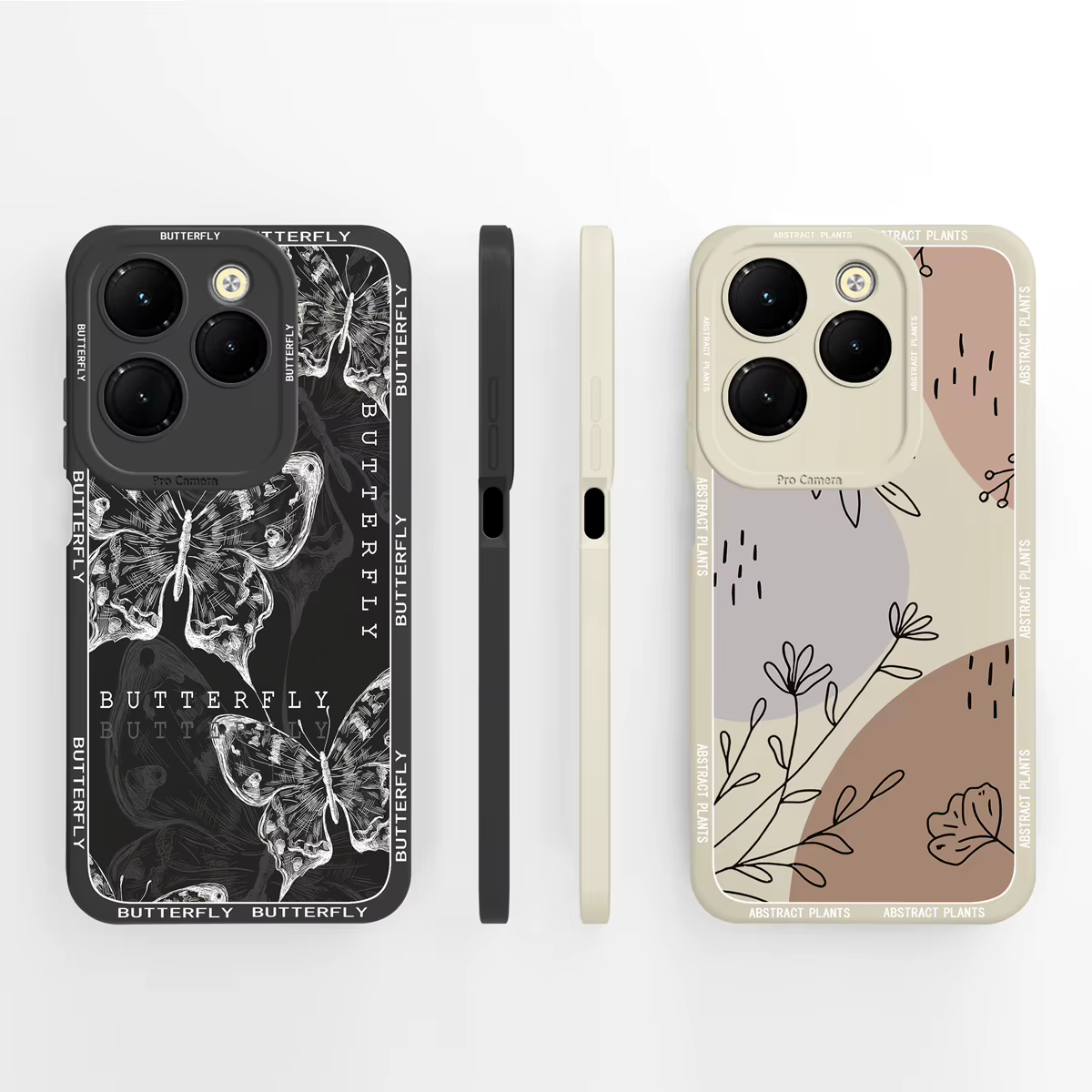 Infinix Hot 40 Pro Funda Silicona Líquida – Diseño Mariposa