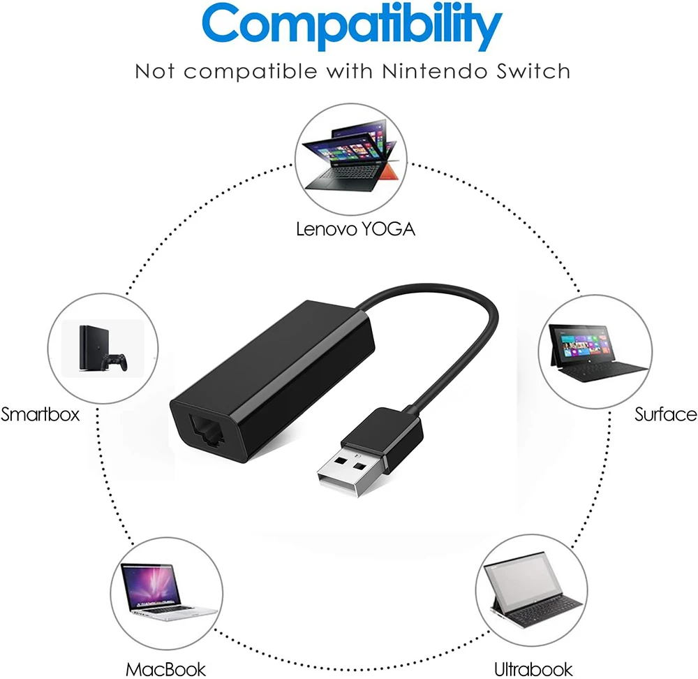 Adaptador conectado a laptop