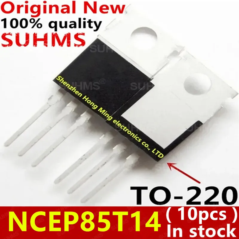Transistor MOSFET NCEP85T14 en encapsulado TO-220