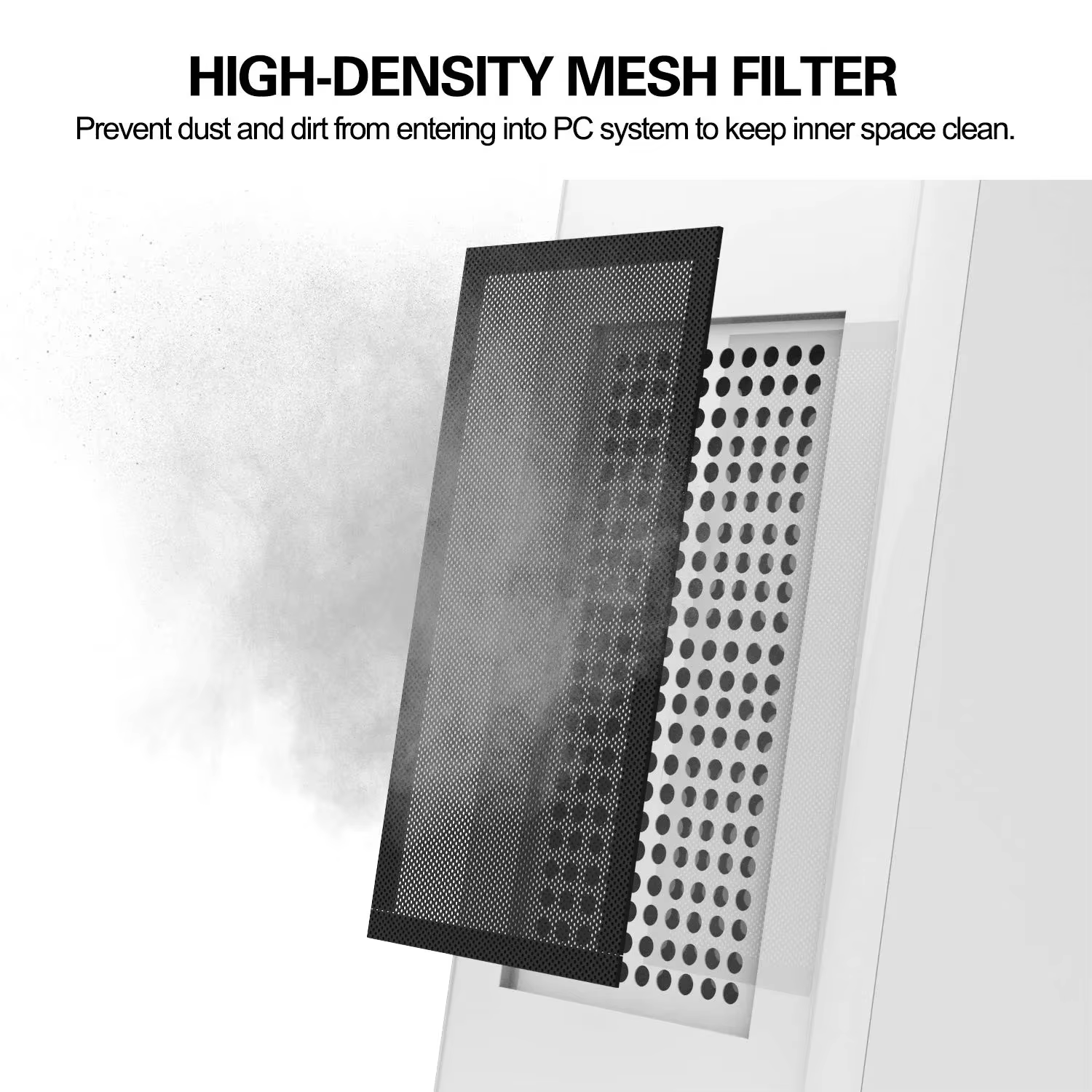Filtro de polvo para ventilador PC con marco magnético y malla - imagen 2