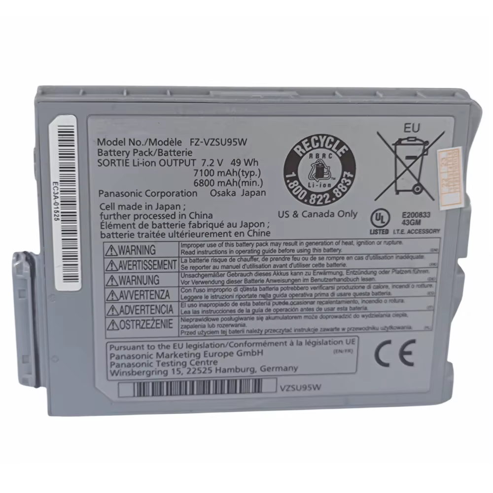 Batería FZ-VZSU95W para Panasonic Toughpad