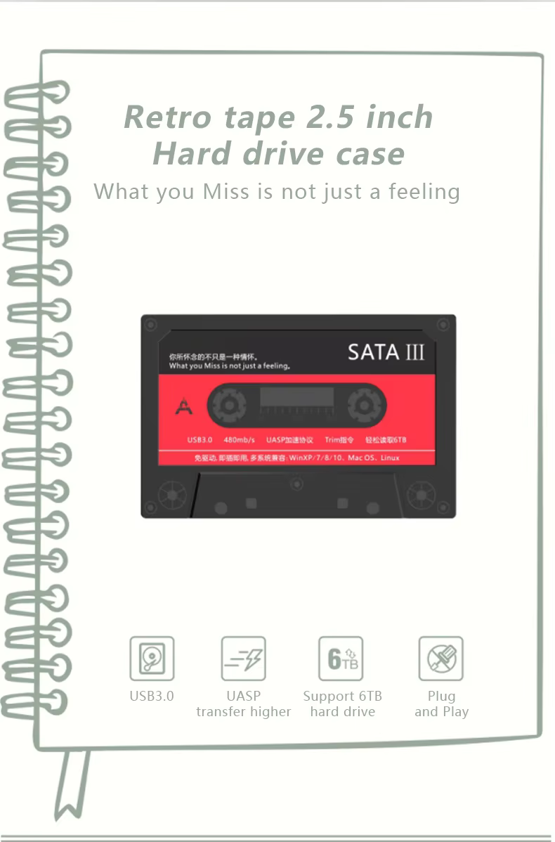 Aspecto frontal de la funda UTHAI T46 con detalles de conexión