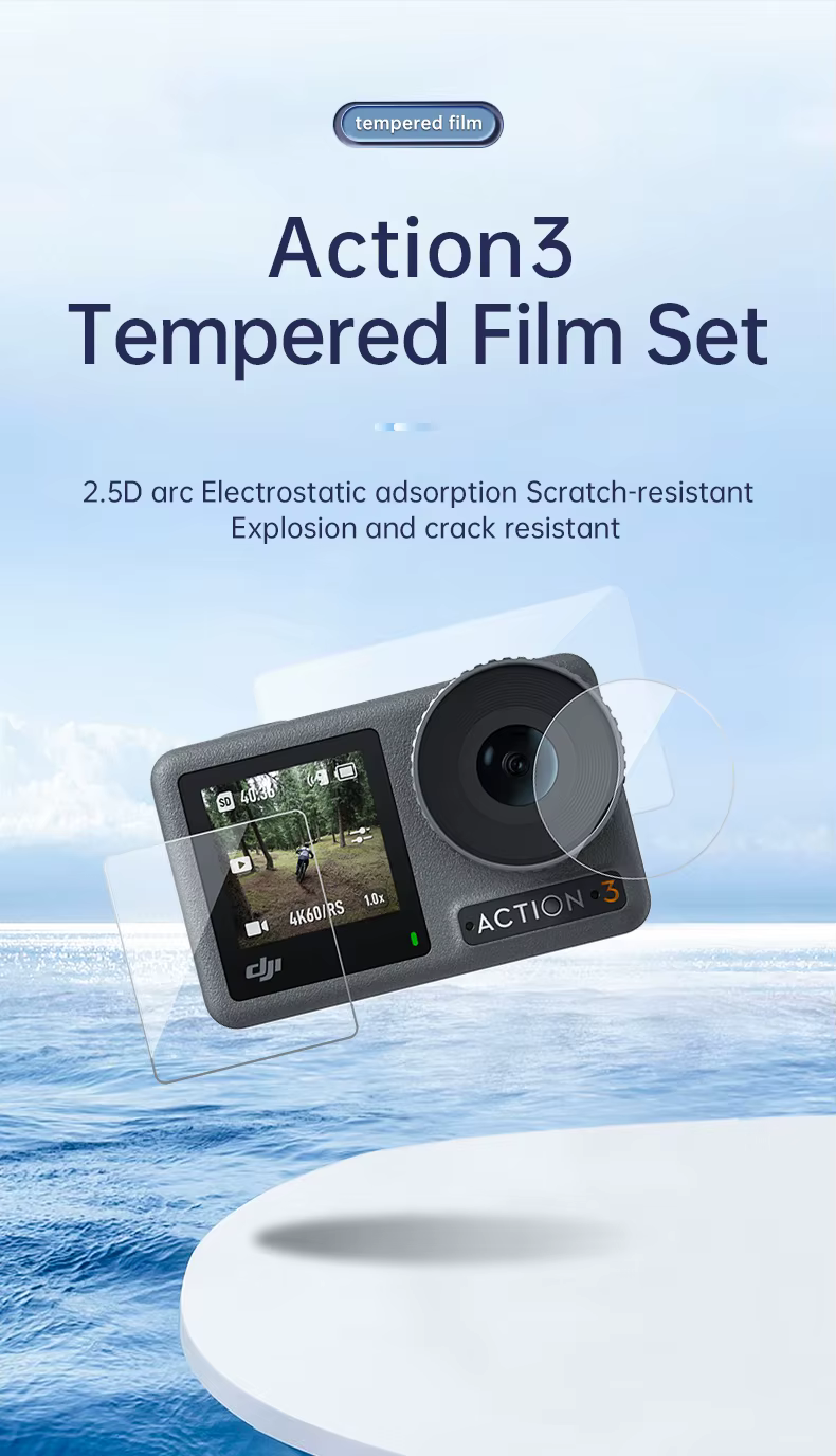 Protector de pantalla TELESIN para DJI Osmo Action 3