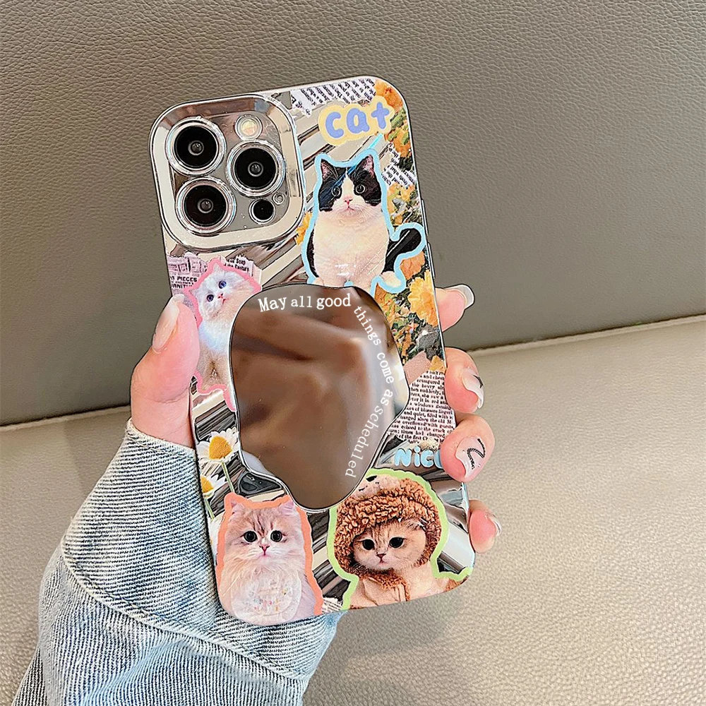 Funda con espejo de maquillaje para iPhone
