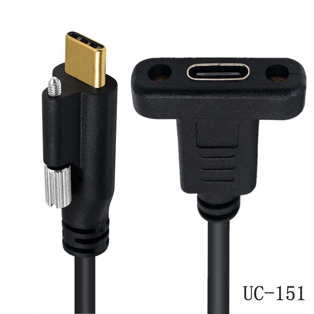 Cable de extensión USB-C UXG con tornillos de montaje