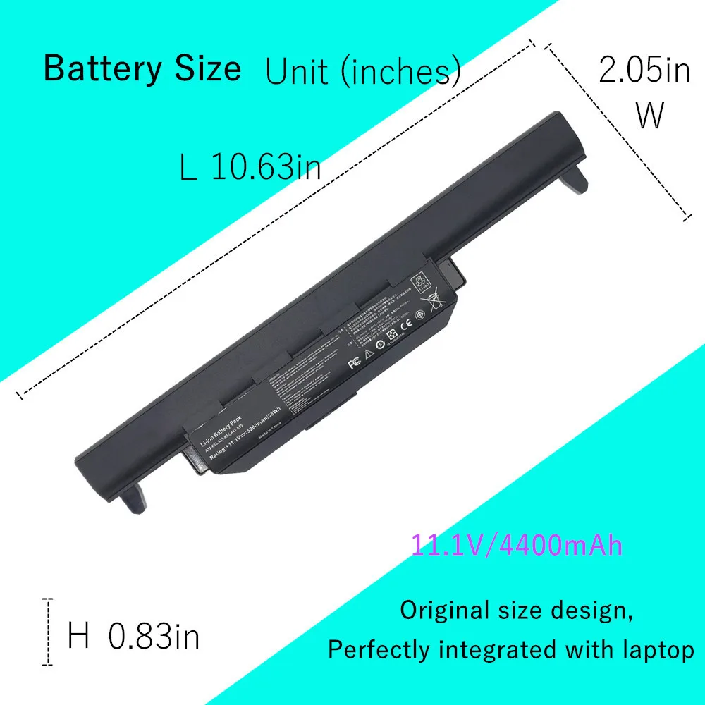 Batería para portátil ASUS – Compatible serie A45/A55/A75