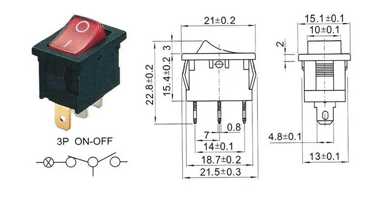 Toma IEC C14 con fusible e interruptor basculante