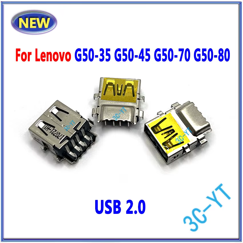 Conector USB 2.0 hembra visto de frente