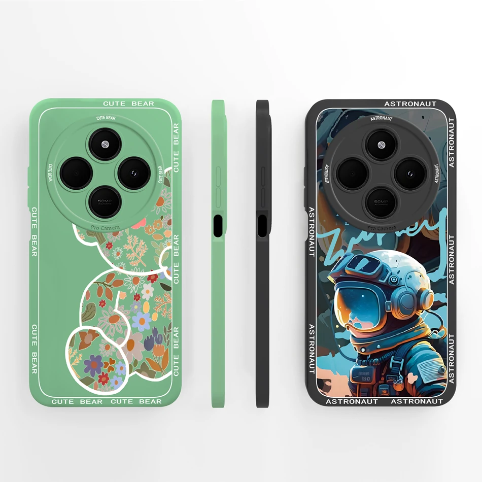 Xiaomi Redmi 14C Funda Silicona Líquida Dinosaurio Tierno Antigolpes - imagen 3