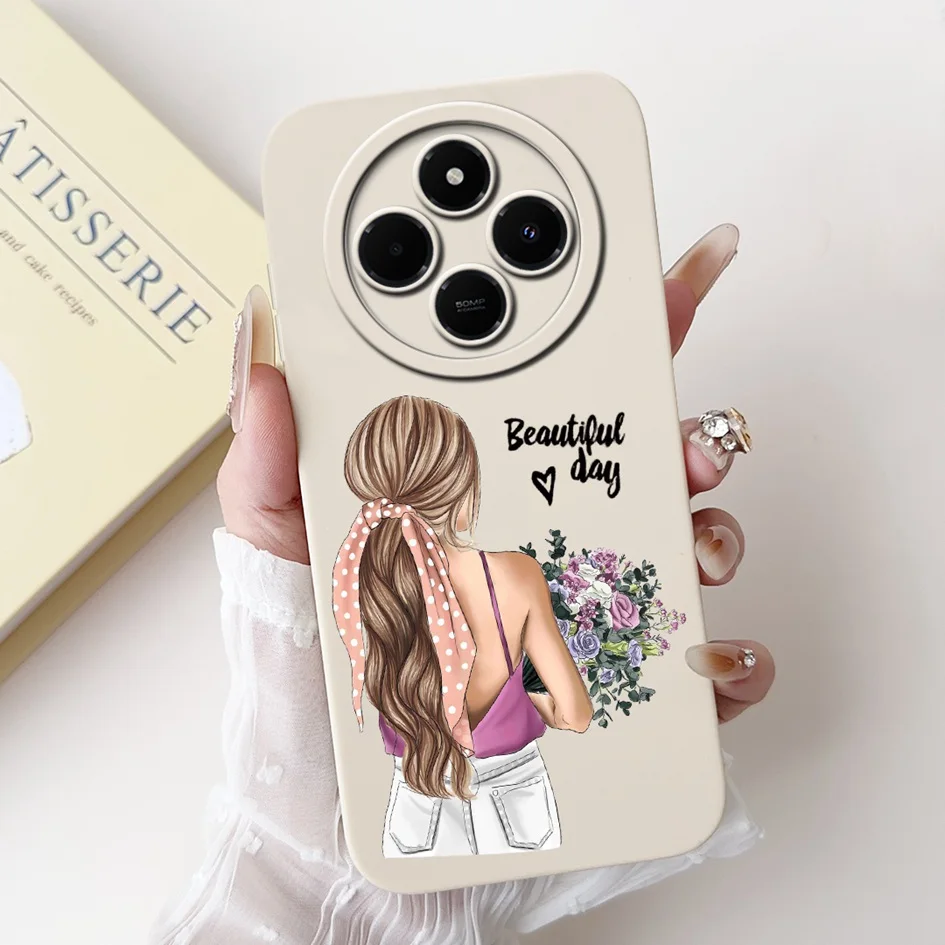 Funda floral Redmi 14C