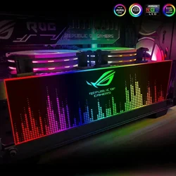 Carcasa PC RGB ARGB Aura Sync con iluminación lateral trasera
