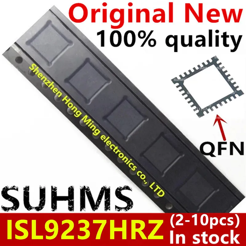 Vista frontal del chip ISL9237HRZ en encapsulado QFN-32