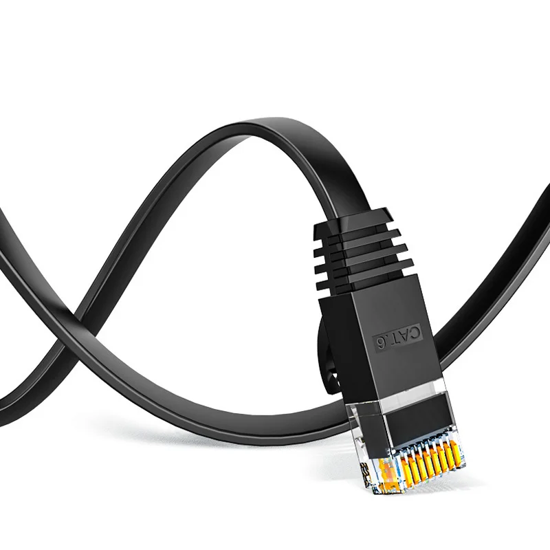 Cable plano negro
