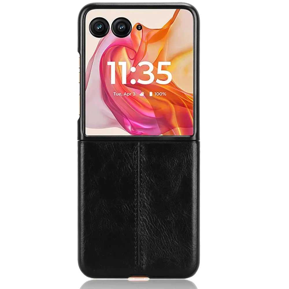 Funda cuero cosido Motorola Razr 50 Ultra y 40 Plus antigolpes - imagen 4