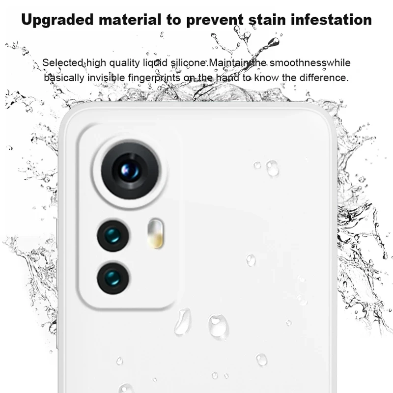 Funda de silicona líquida para Xiaomi 12T Pro en uso
