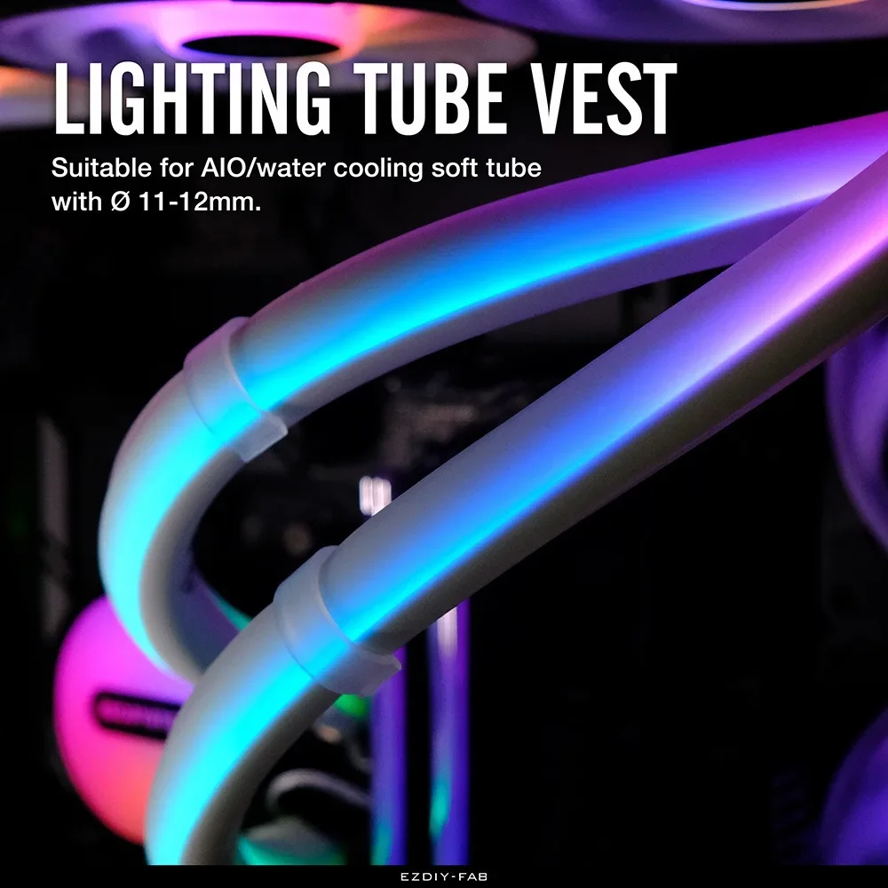 Tira LED ARGB 330mm Aura Sync – Cover Tubo Refrigeración Líquida - imagen 4