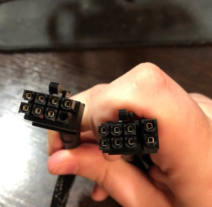 Conector 12VHPWR 90° 12+4Pin a 3x8Pin