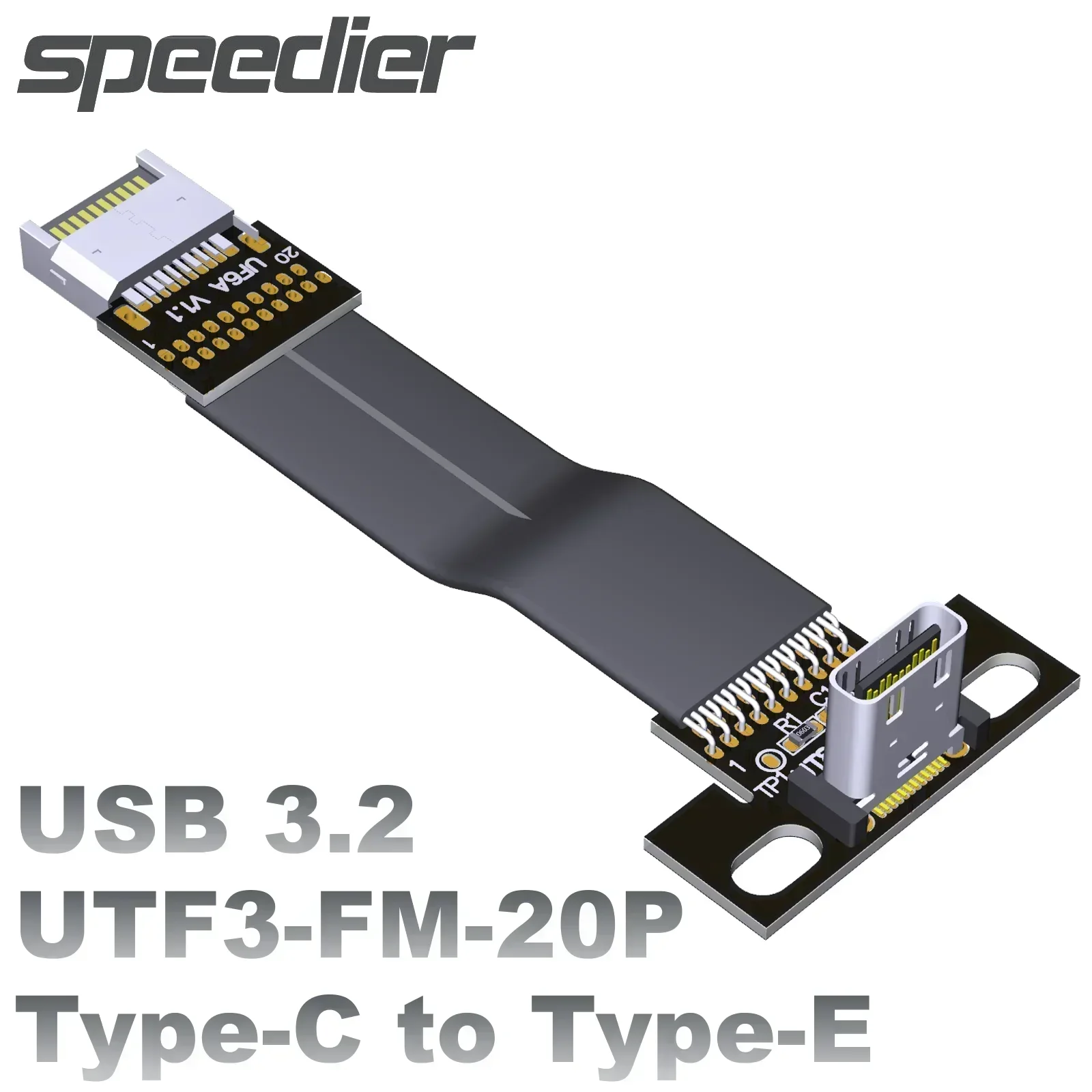 Adaptador USB 3.2 Gen 2 Tipo C Hembra a E Macho Placa Base ITX ATX