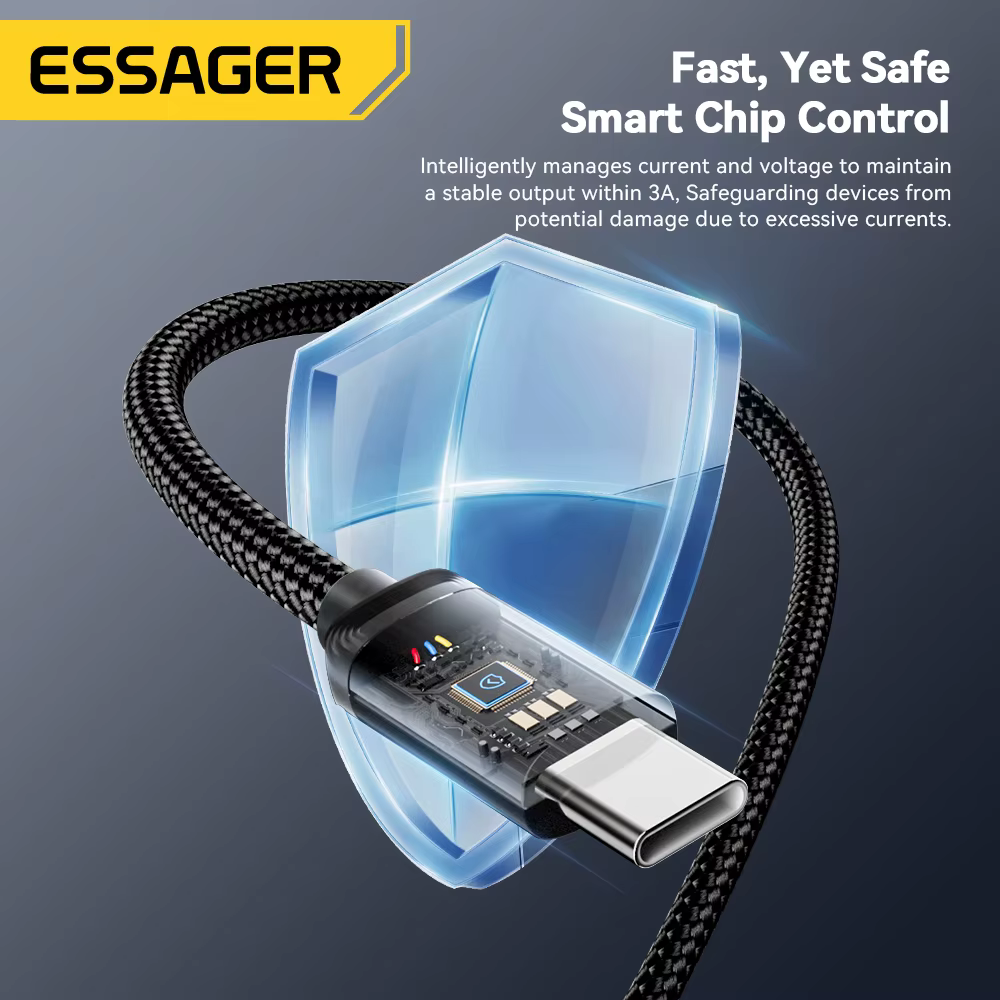 Essager Cable USB-C Carga Rápida para iPhone 15 y Samsung Xiaomi - imagen 5