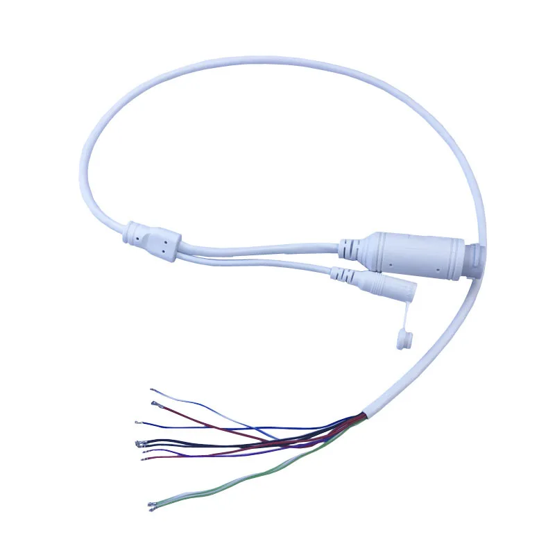 Vista lateral del cable con detalle del revestimiento PVC