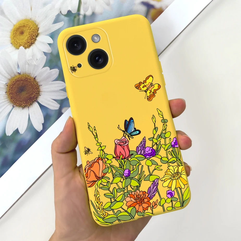 Funda de silicona suave con diseño artístico para iPhone 15 Pro Max